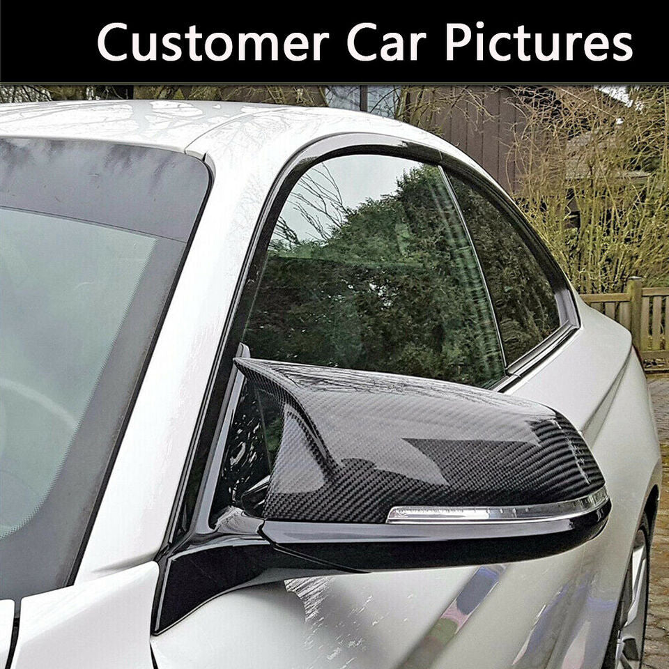 2pcs Real Carbon Fiber 3K Replace Side Mirror Cover Cap for BMW F30 F31 F20 F22 F32