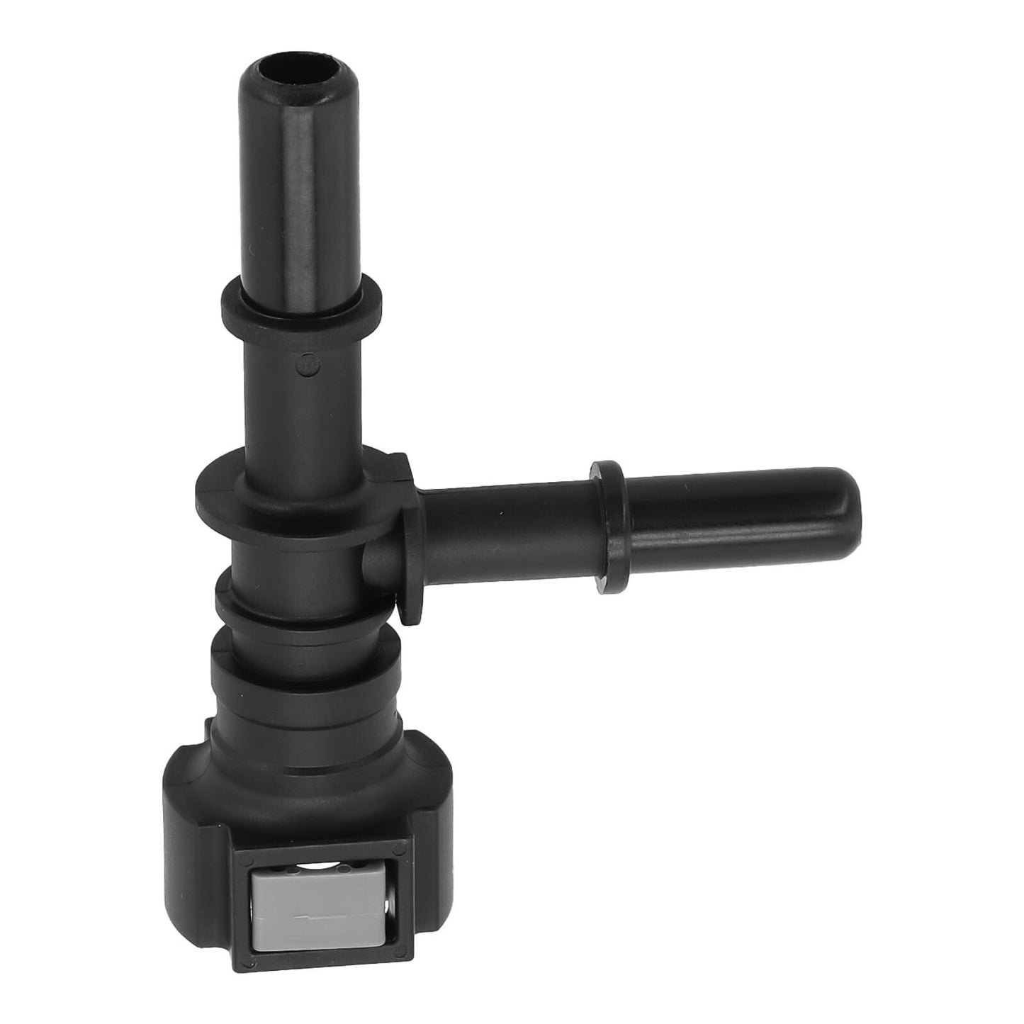Tight and secure fuel hose connector with integrated seal to prevent leaks.