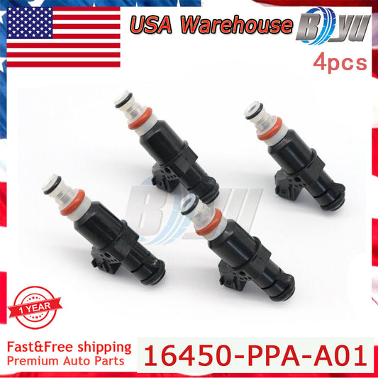 Fuel Injectors 4PCS 16450RAAA01 16450-RAA-A01 For 2003-2007 for Honda Accord 2.4L US