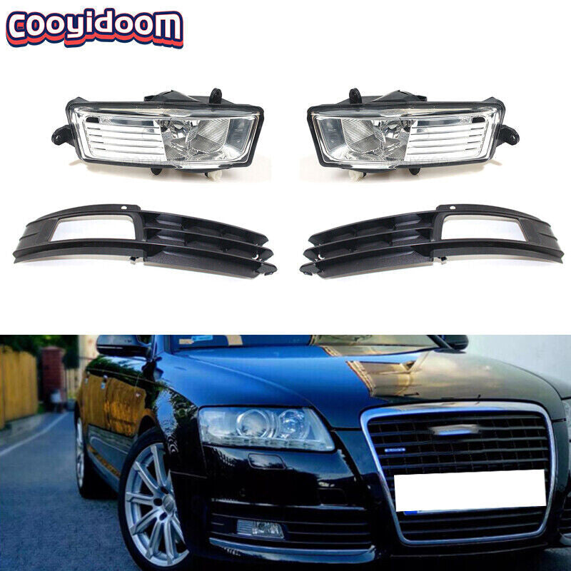 Suitable for 2009-11 for Audi A6 C6 Quattro front bumper fog lights with grille package.
