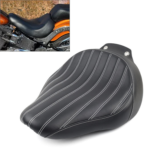 Motorcycle Front Driver Solo for Seat Saddle for Harley Fat Boy FLSTF 2007-2017