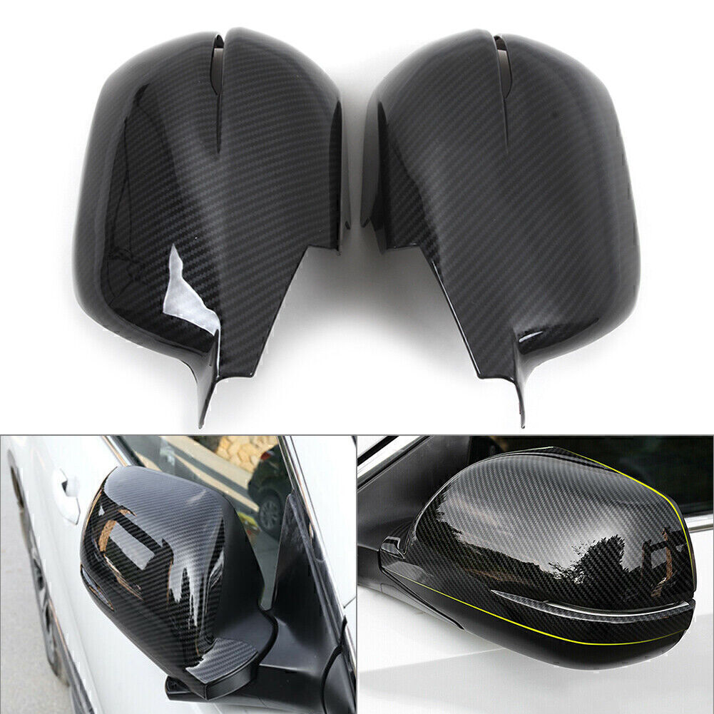 for Honda CR-V 2017-19 Carbon Fiber Mirror Rearview Side Mirror Cover Caps Trim