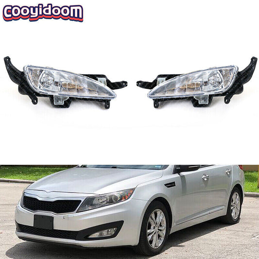 for Kia Optima 2011-2013 Front Bumper Daytime Running Lights DRL Fog Lights Pair