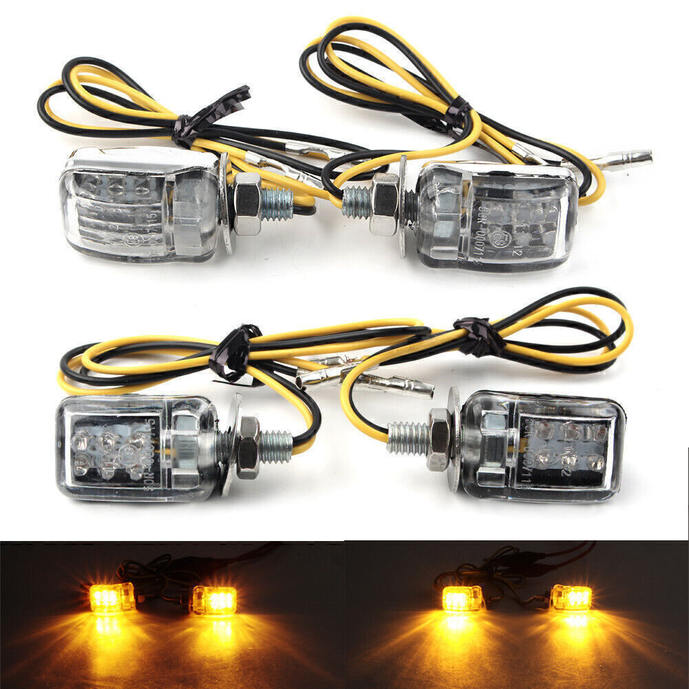 Turn Lights Universal LED Motor Turn Signal Indicator Light Warning Blinker Lamp