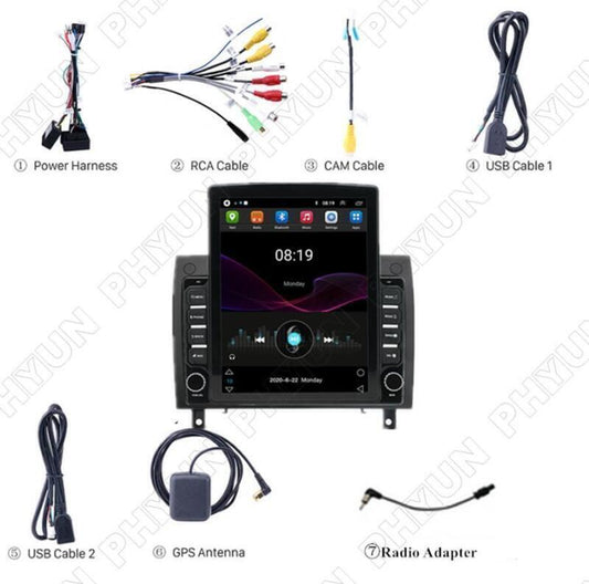 Unit GPS Head for Mercedes SLK Class R171 2004-2010 9.7 Android 11 Stereo Radio
