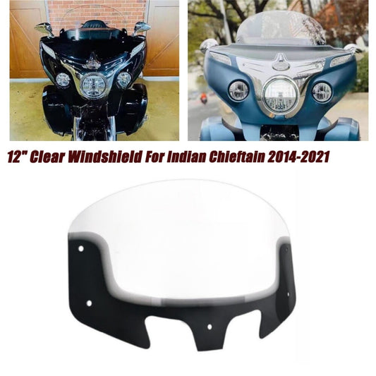 Motorcycle Clear 12 Tint Flare Windshield For Indian Chieftain 14-21 Roadmaster