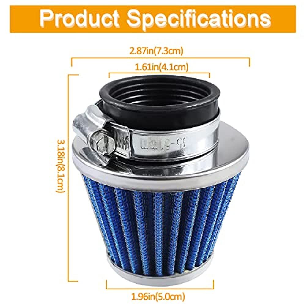 Air Filter for GY6 Moped Scooter Dirt Bike 110cc 150cc 200cc kids' ATV GO-KART