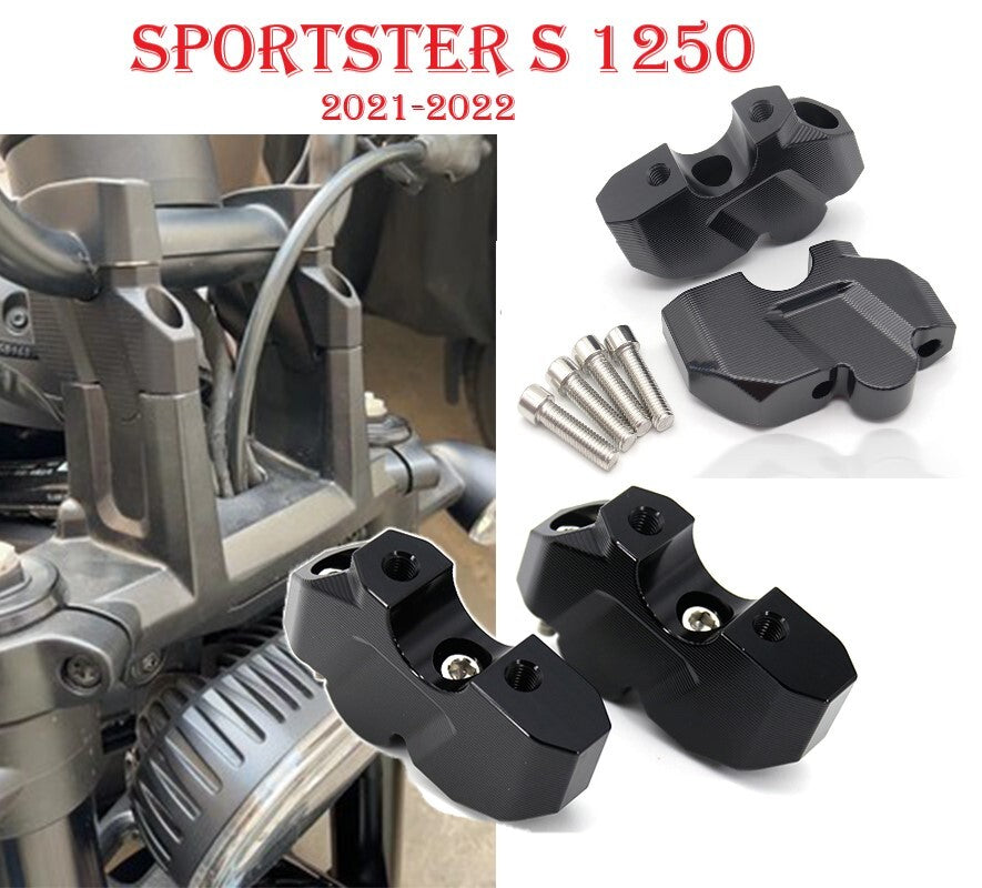 Handlebar Risers Clamp For Sportster S 1250 RH1250S 2021-2022 handlebar riser
