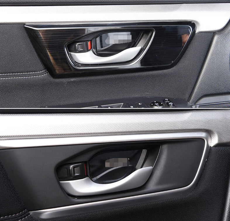 Inner Door Handle Cover Trim 4PCS for Honda CRV CR-V 2017-20-2022 Black Titanium