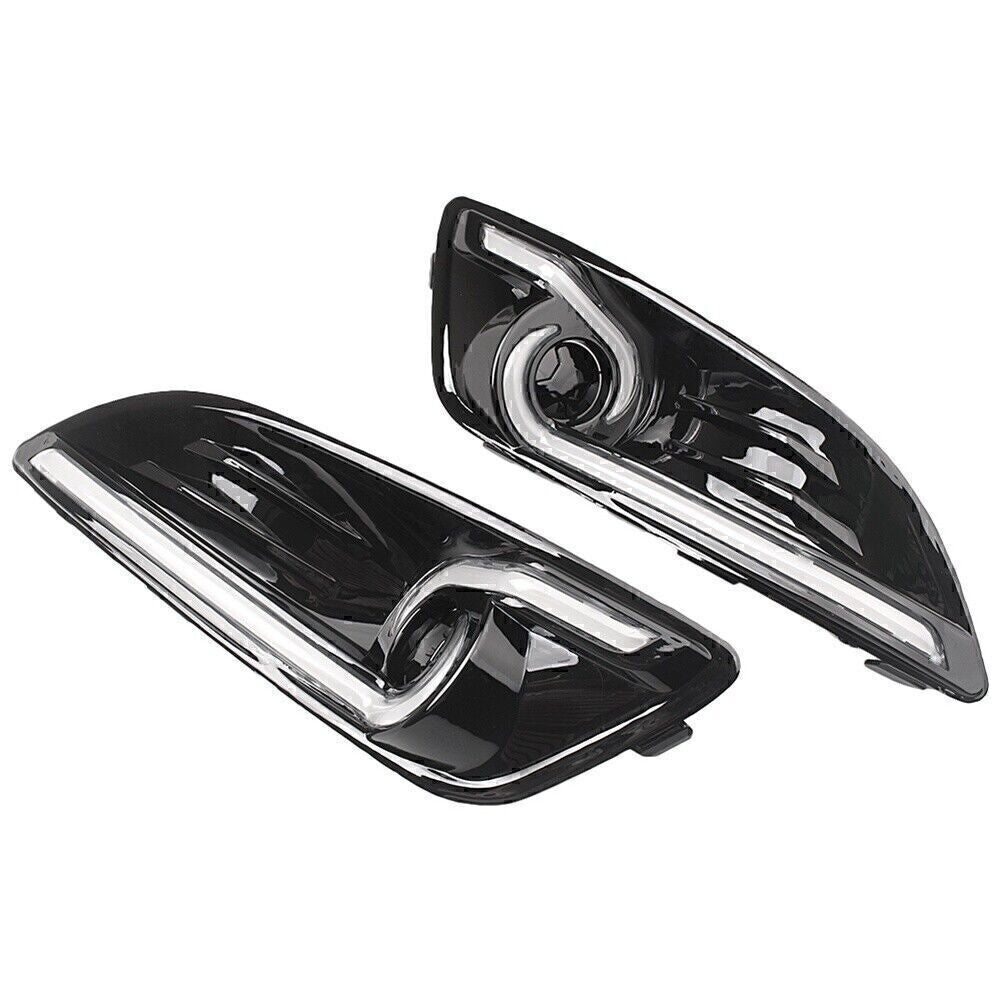 2X Car Fog DRL LED Daytime Running Light W/Turn Signal for Ford Fiesta 2013-15
