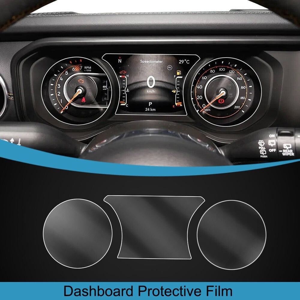 Car Dashboard Protective Film Screen Protector for Jeep for Wrangler JL 2024 2025+