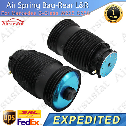 2x Rear LR Air Suspension Spring Bags for Mercedes C-Class W205 C250 C300