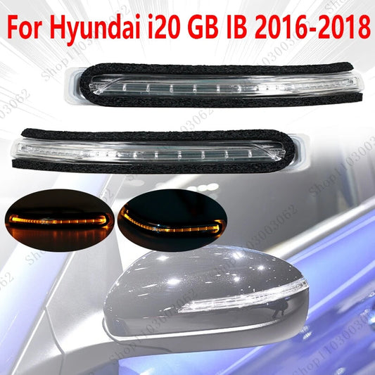 for Hyundai i20 GB IB 2016-2018 1Pair Side Rearview Mirror Turn Signal Light
