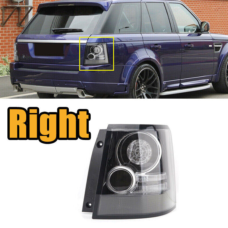 Applicable to for Land Rover for Range Rover Sport 2005 - 2013, right rear black taillight and brake light.