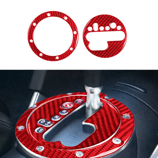 Carbon Fiber Interior Gear Shift Panel Trim Panel for Audi TT 8N 2001-2006 Red