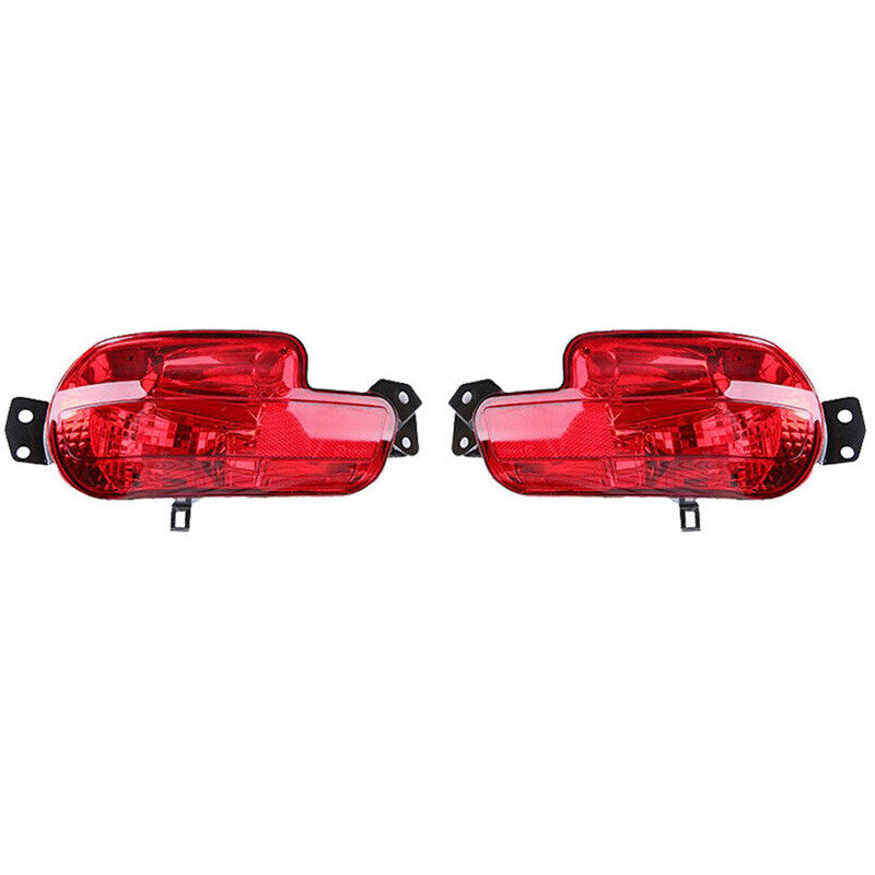 Pair Rear Bumper Reflector Brake Light Without Bulb for Peugeot 408 2009-2012