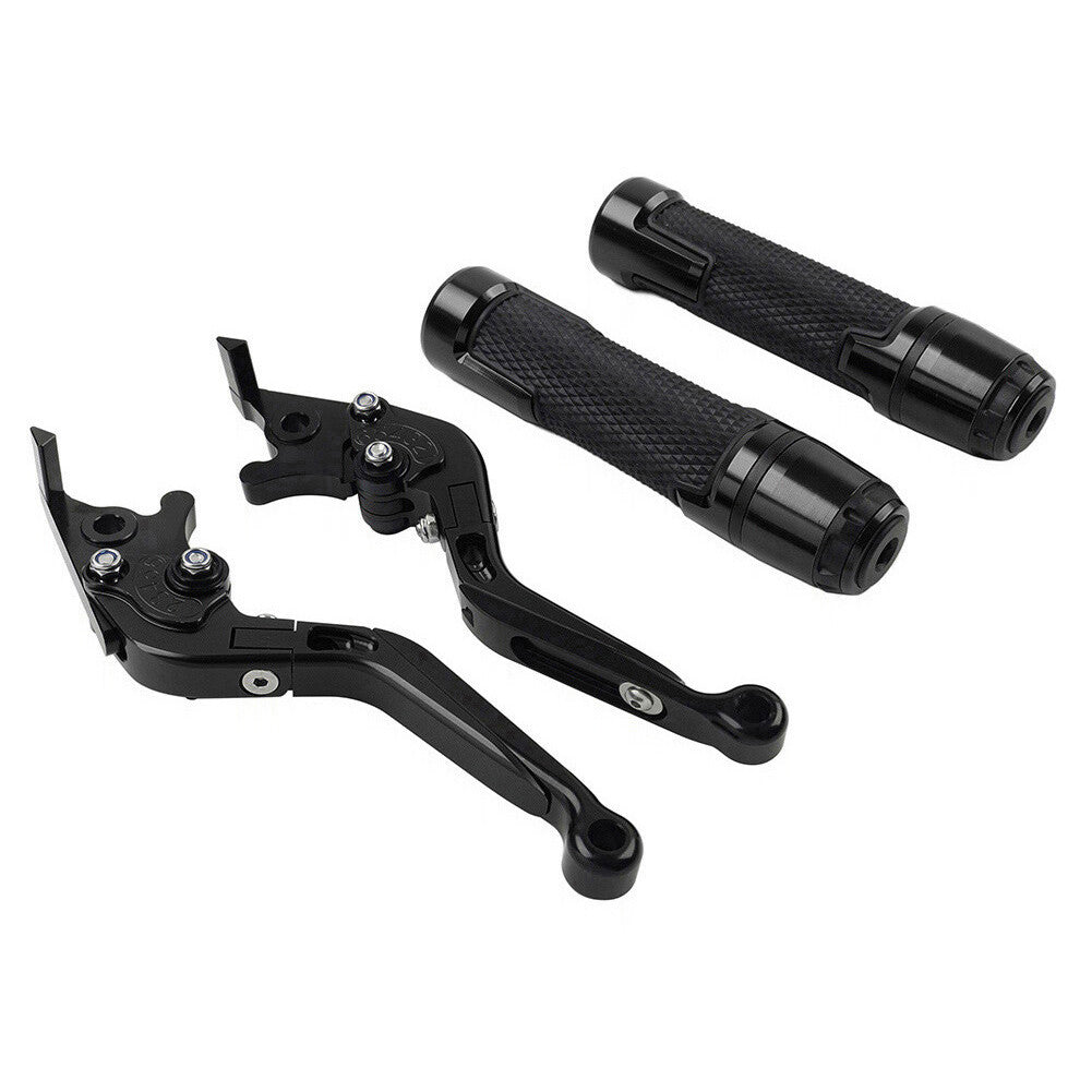 CNC Folding Extendable Brake Clutch Levers Handlebar Grips Sets Fit DAYTONA 675