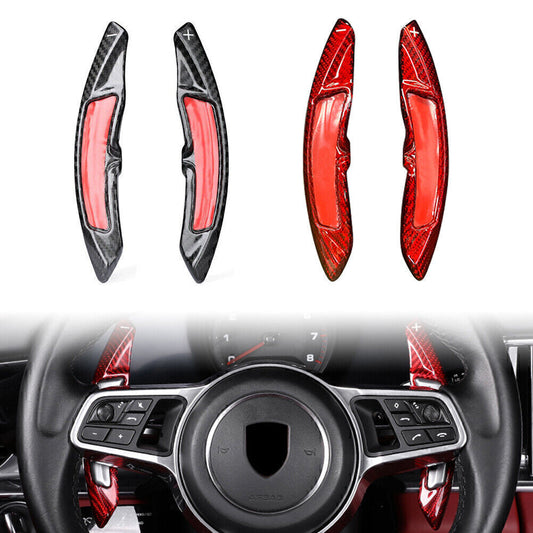 Carbon Fiber Steering Wheel Shift Paddle Add On for Porsche Macan for Cayenne 911