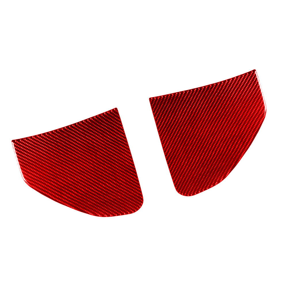 2x Red Carbon Fiber Side Console Panel Trim For Land for Range Rover Sport 2014-2017