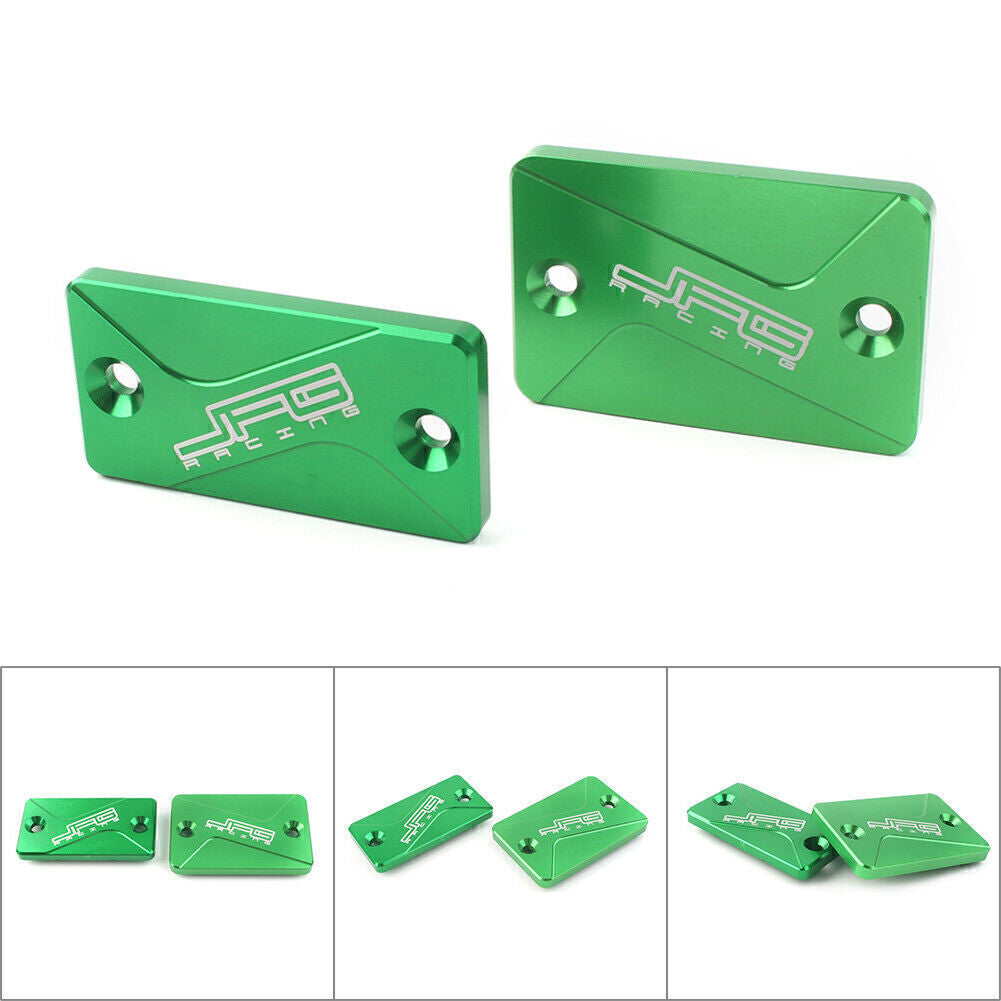 for Kawasaki KLX125 150S KLX250 Front Rear Brake Reservoir Fluid Covers Caps