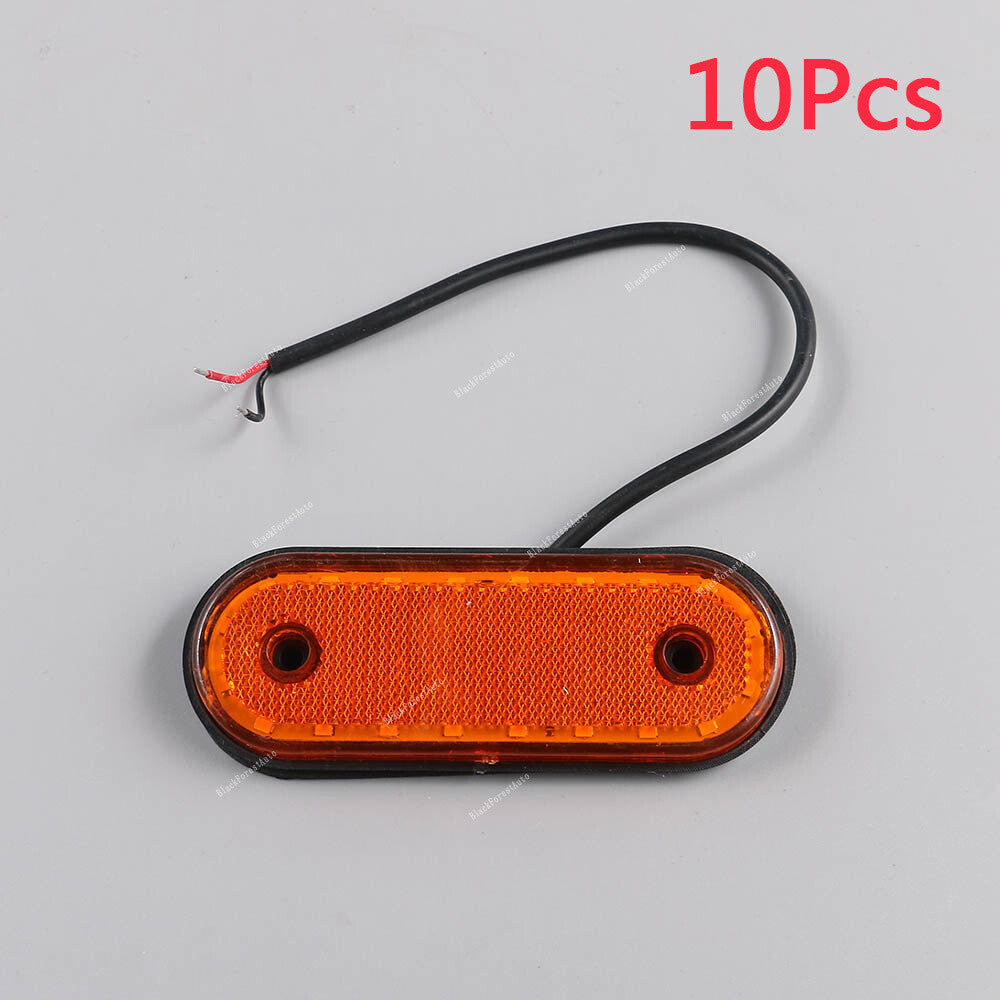 10X Caravan Truck Trailer Lorry 24V Amber 20LED Side Marker Indicator Light Lamp
