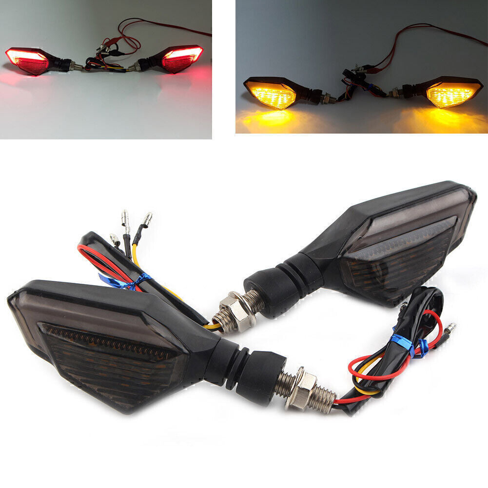 Smoke Turn Signal Lights Indicator Blinker Tail Light Daytime Running Lamp