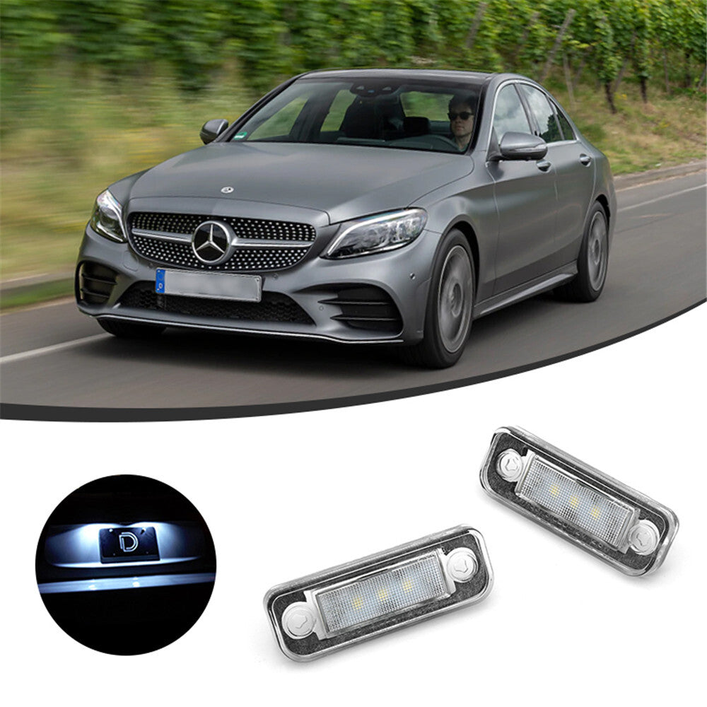 LED Number License Plate Light Lamps for Benz for Mercedes E-CLASS W211 4D 2003-2009