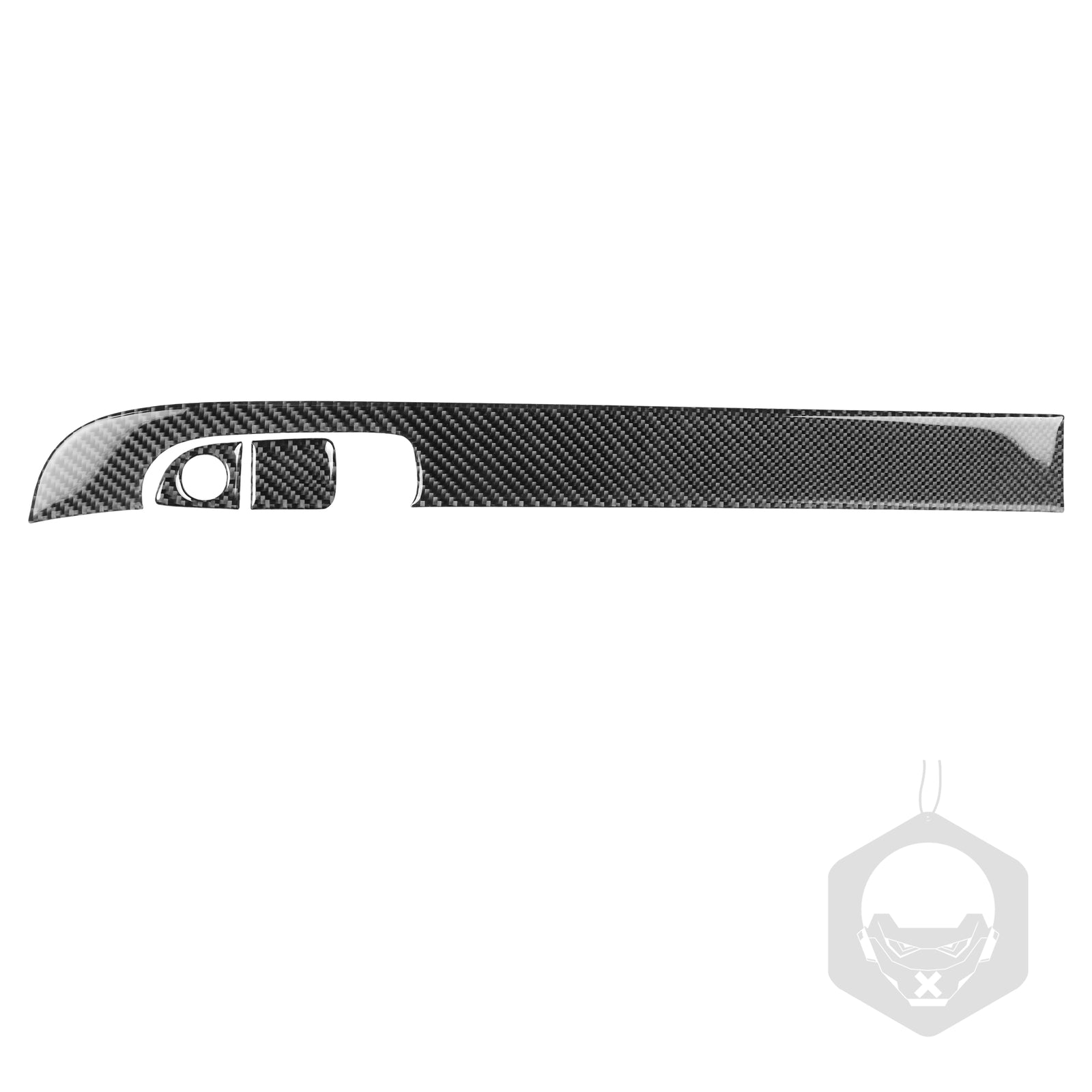 3Pcs Carbon Fiber Copilot Dashboard Panel Cover Trim for Dodge Charger 2015-2020