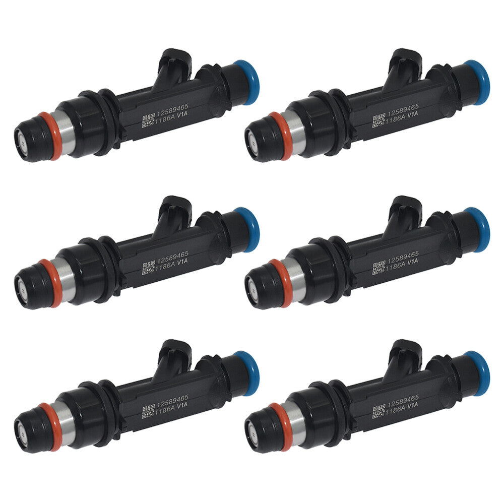 6x Fuel Injector 12589465 for Chevrolet Trailblazer for GMC Envoy for Isuzu 25345324