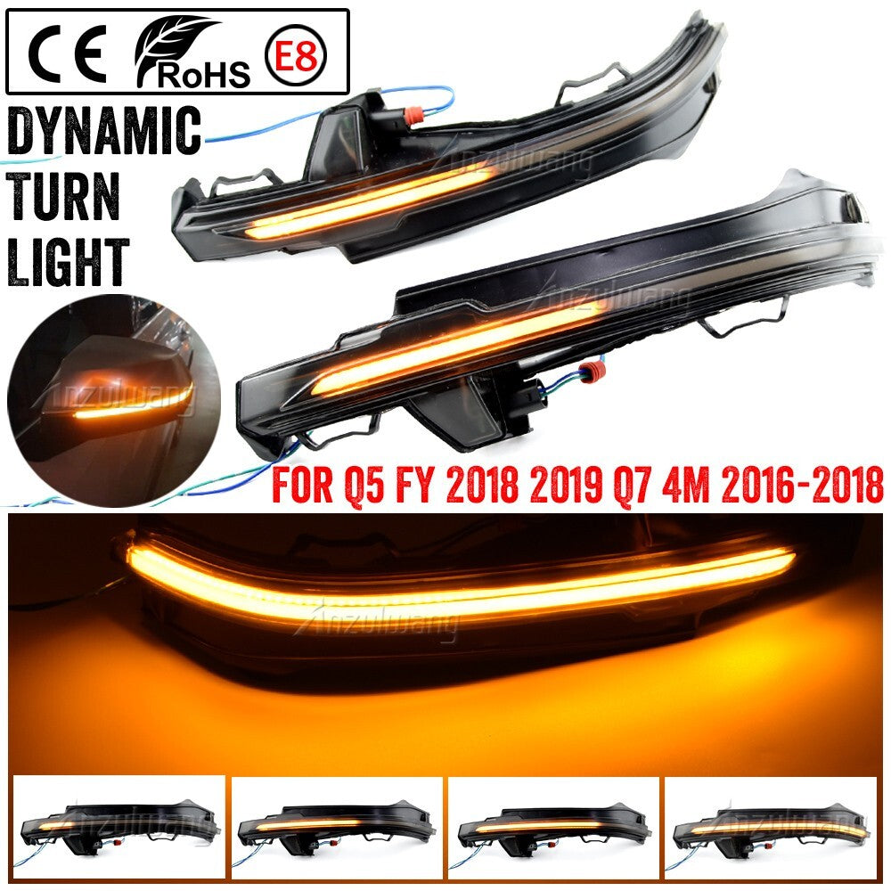 Dynamic Wing Mirror Indicator LED Turn Signal Light Lamp for Audi Q7