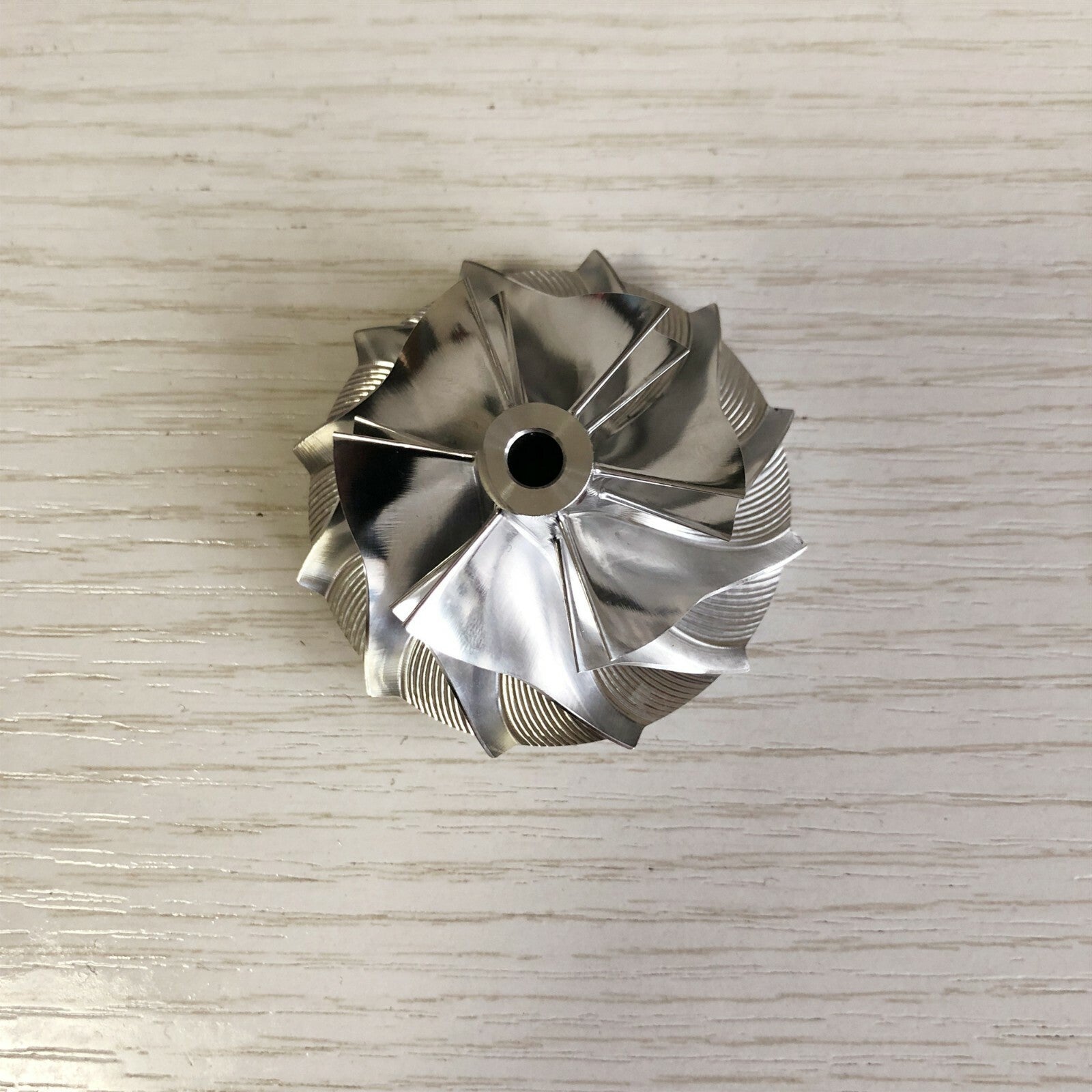 GT15-25 38.58/52.00 mm 6+6 Blade High-Performance Turbine Billet Compressor Wheel