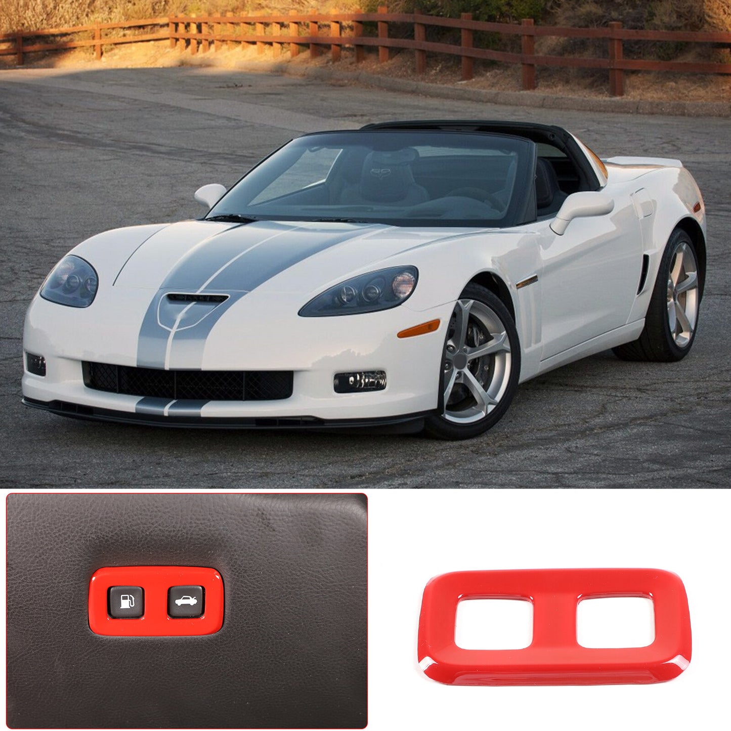 ABS carbon fiber dashboard navigation cover trim for Jaguar for F-Type 2013-2018