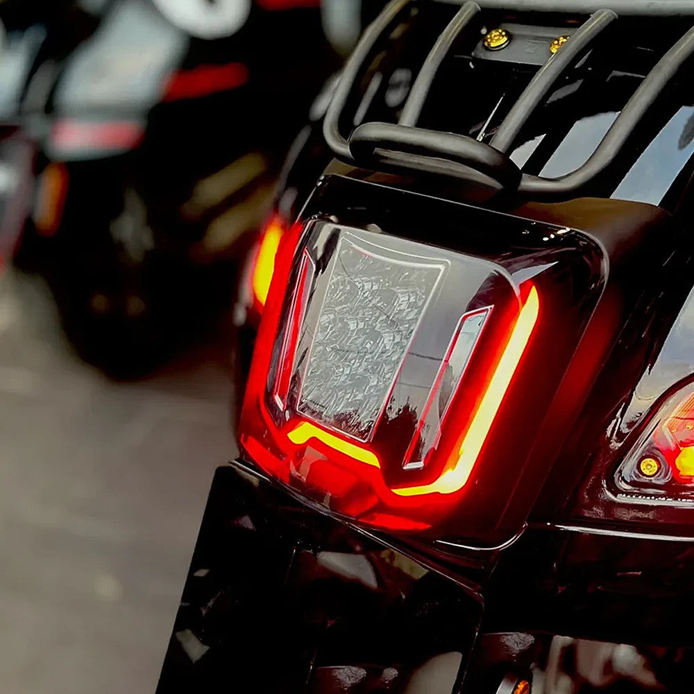 For Vespa GTV300 Motorcycle LED Tail Lamp Rear Brake Run Light Lens Taillight