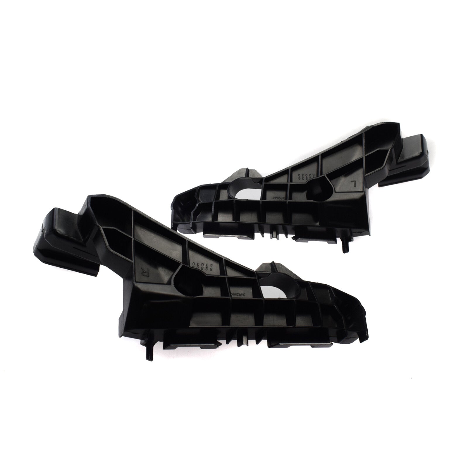 A pair of bumper bracket holders for left and right sides, suitable for Lexus IS250 IS350 V6 2014-2016.