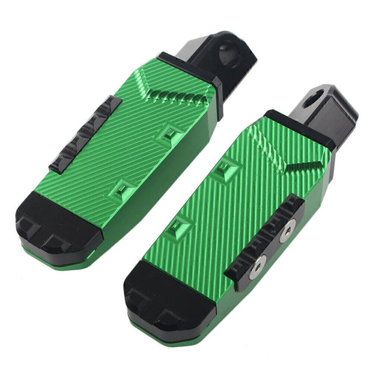 Rear Footrests Foot Pegs Pedal Pads Fit for Suzuki GSXR600/750 /1300 Hayabusa Green