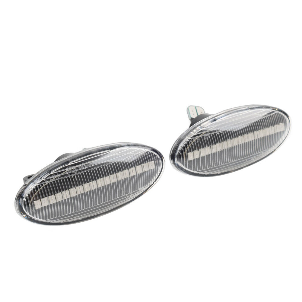 Dynamic Clear LED Side Marker Turn Signal Light Fit for Nissan Qashqai Juke X-trail