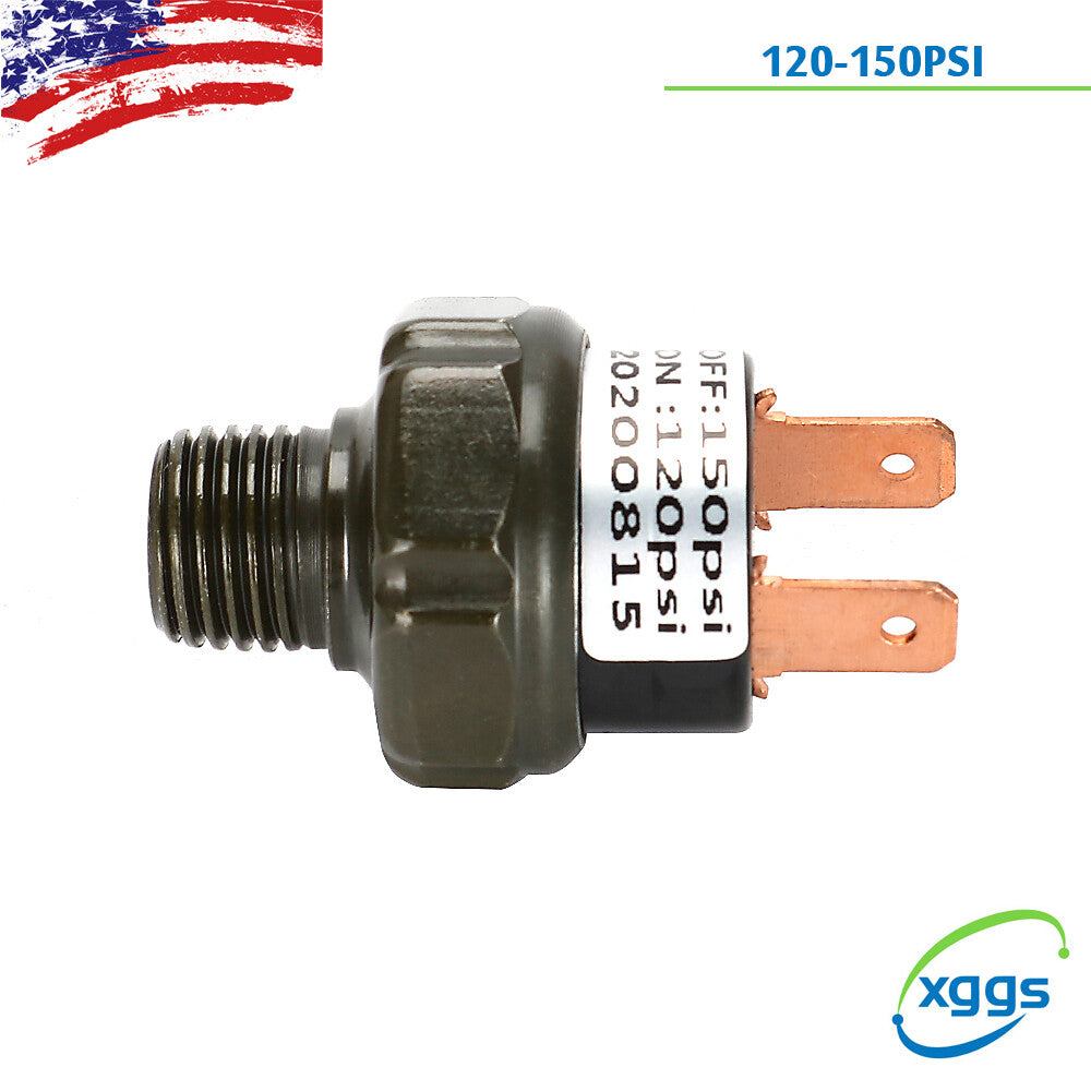 1PC 120-150 PSI Air Compressor Pressure Control Switch Valve Horn 1/8''