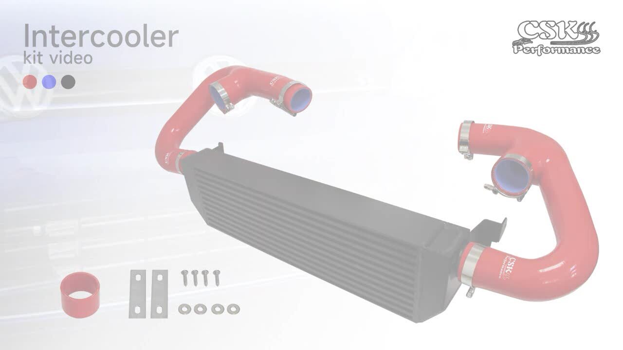 for VW for Golf R GTI MK7 2.0T 15-17 Upgrade Twin Intercooler Kit High Performance