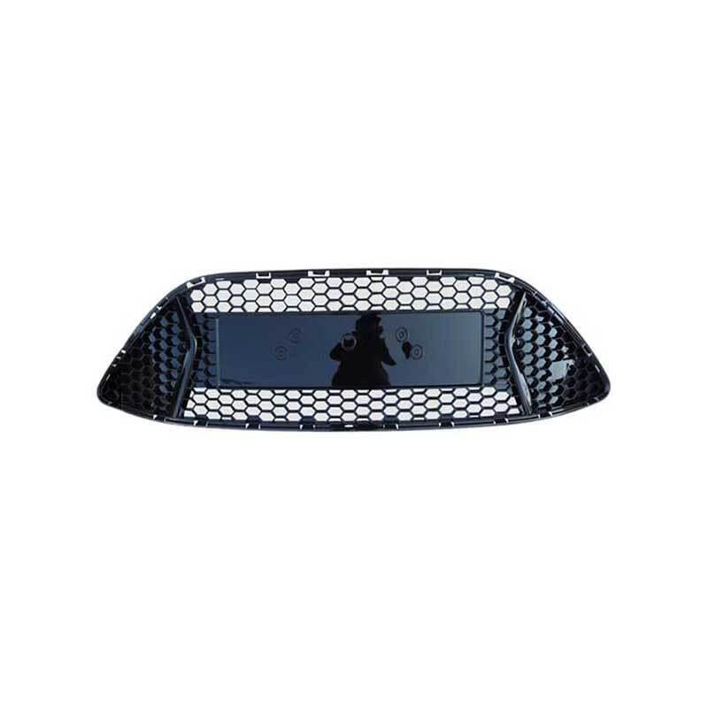 Front Upper Bumper Mesh Grill Grille 1PCS for Ford Focus 2012-14 ST Bright Black