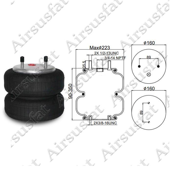 Fit for Firestone Air Suspension Shock Spring Bag Assembly W01-358-681720F-2
