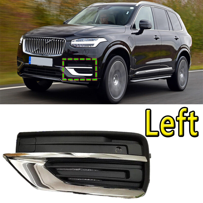 for Volvo XC90 2020 2021 Fog Lamp Grille ABS Front Bumper Fog Light Grille Left