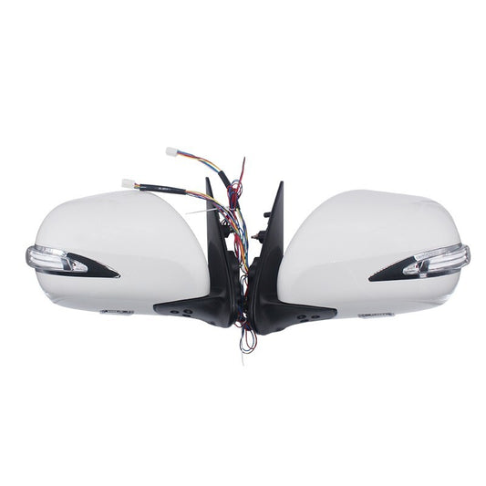 Car Electric Reflector Rearview Mirror Exterior for Toyota Hiace With Led Light