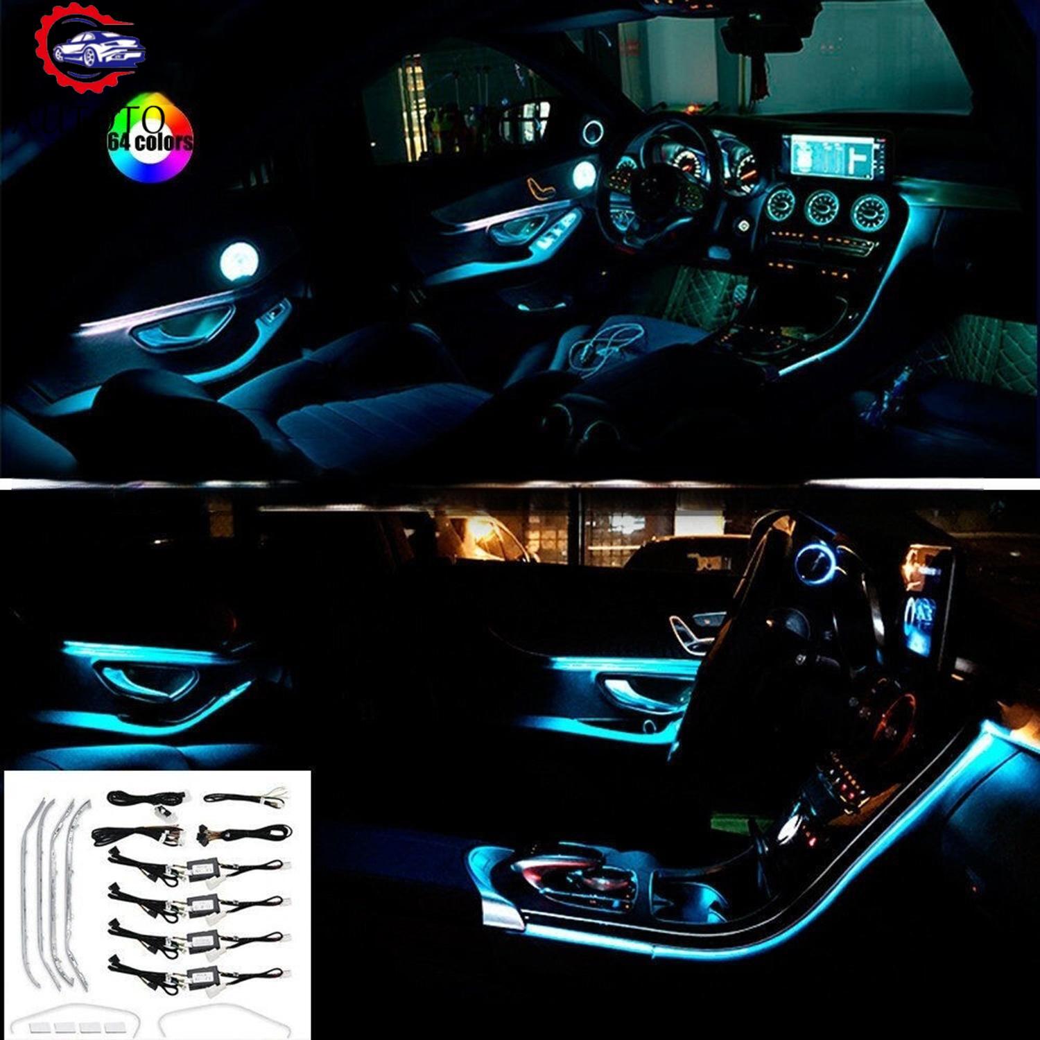 64 Colors Air Vent LED Ambient Light Set for Mercedes-Benz C Class GLC X253 W205