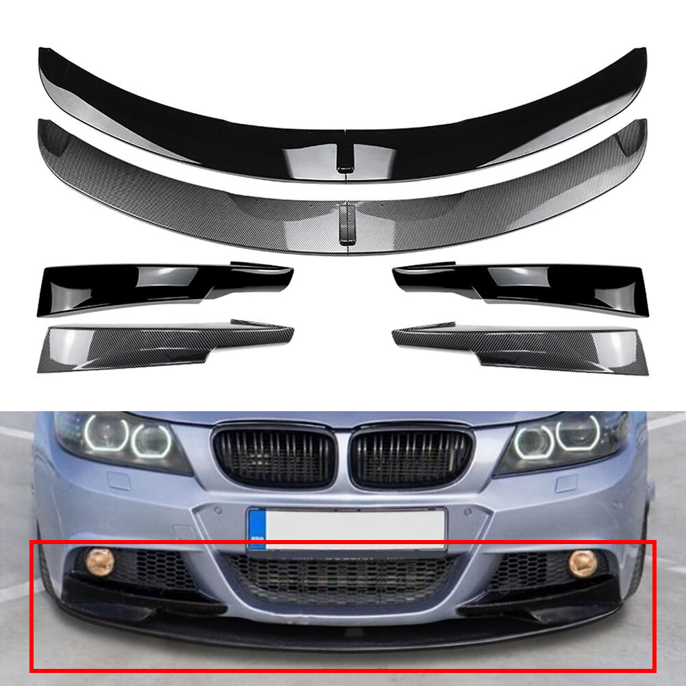 Front Bumper Spoiler Lip for BMW 3 Series E90 E91 M Sport LCL 2009-2012