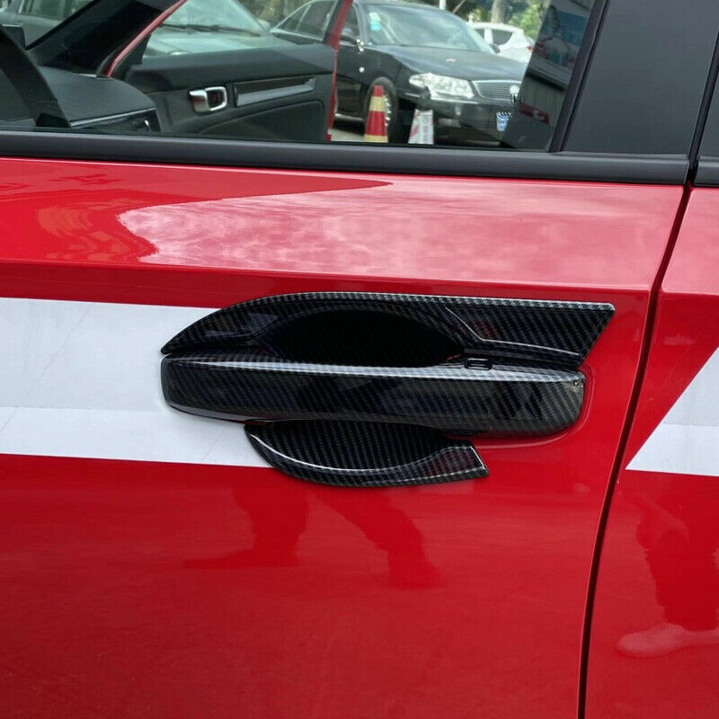 for Honda for Civic 11th Gen 2022-2023 Carbon Fiber Exterior Door Handle Cover Trim