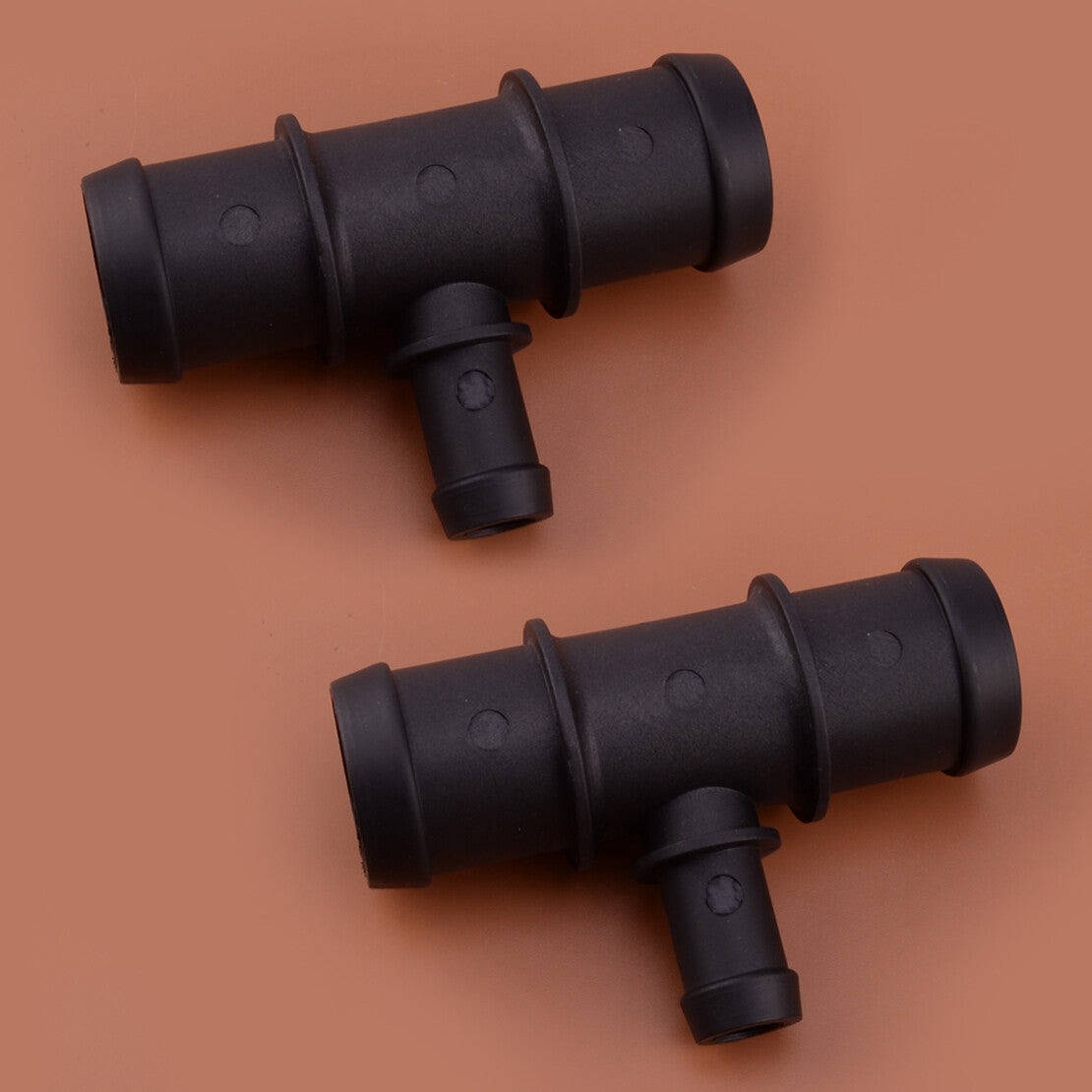 2x 1-1/4 5/4 5/8 Tee Plastic Coolant Heater Hose Fitting Water Connector