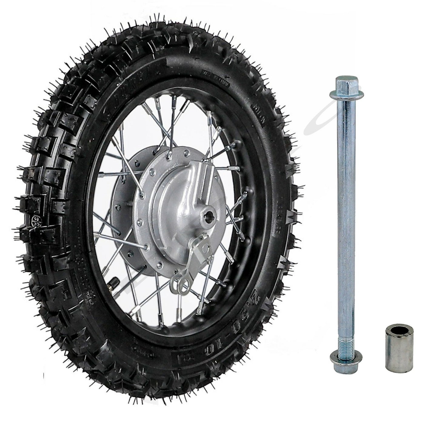 2.50-10 front tire rim 2.5x10+ axle suitable for Dirt Pit bicycle coolers 70cc 110cc