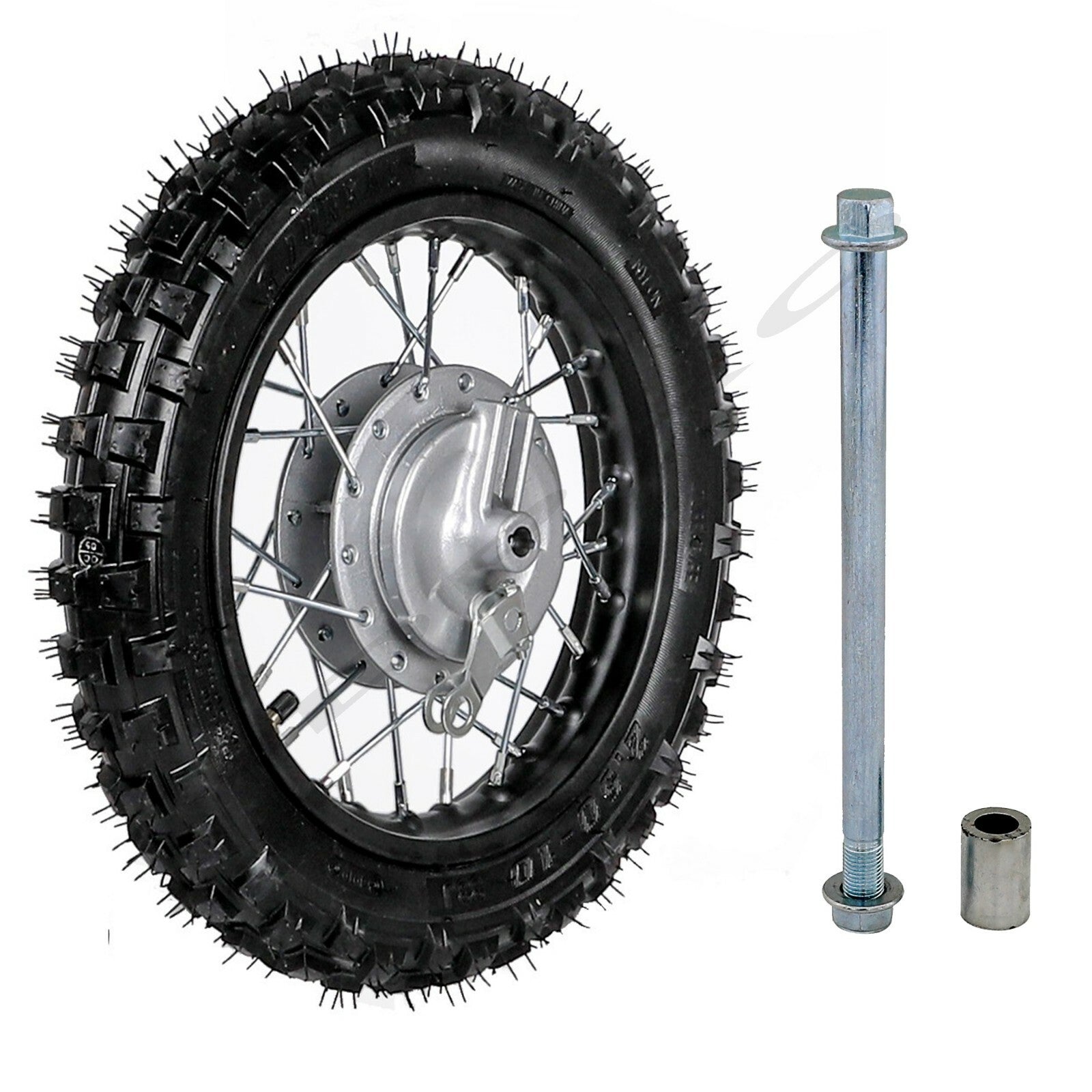 2.50-10 front tire rim 2.5x10+ axle suitable for Dirt Pit bicycle coolers 70cc 110cc