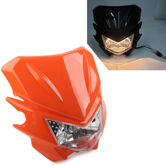 Dirt Bike Scheinwerfer Lampe Verkleidung Hi/Lo passend f¨¹r Street Fighter Orange