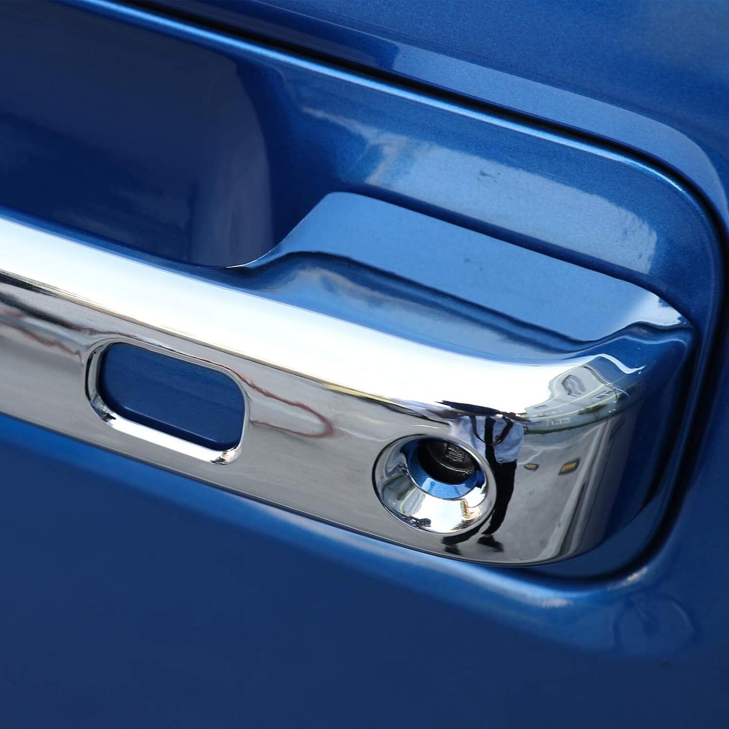 For 2015-2020 for Ford F150 Chrome 4PC Door Handle Cover Cap W/O for Smart Keyhole 4pcs